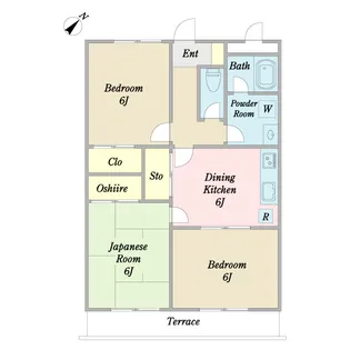 サニータウン【1階】の間取り