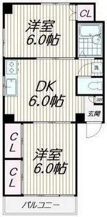 ハイツオカダ【3階】の間取り
