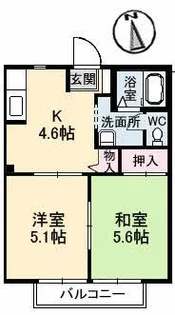 シャーメゾンMIHO【2階】の間取り