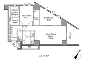 レジディアタワー中目黒【17階】の間取り