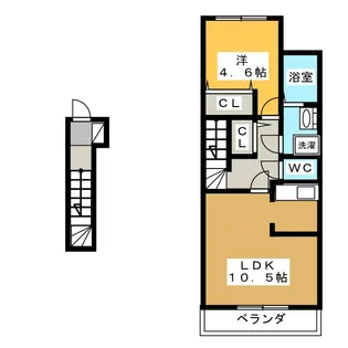 ルミエールイワタ【2階】の間取り