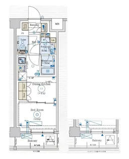 ジェノヴィア赤羽【3階】の間取り