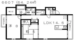 ルシオ藤井寺【2階】の間取り