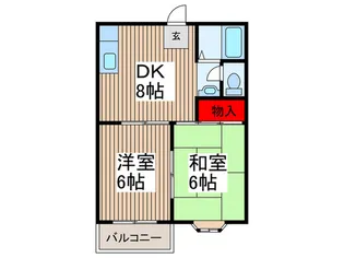ハウス小手指【2階】の間取り