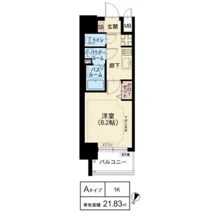 スプランディッド新大阪WEST【7階】の間取り