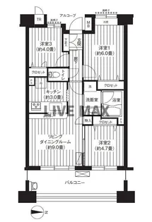 パークビューステージ東陽町【3階】の間取り