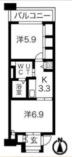 シティコート目黒3号棟【3階】の間取り
