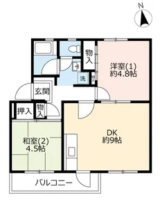 URすすき野【3階】の間取り