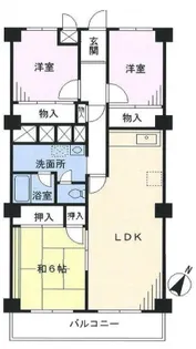 西高島平スカイハイツ【5階】の間取り