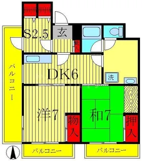 URBAN TERRACE亀有【7階】の間取り