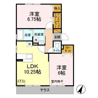 グラシューズI【3階】の間取り