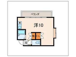 六甲シャレ-【1階】の間取り