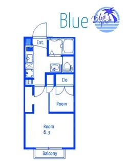 アリュール腰越【1階】の間取り