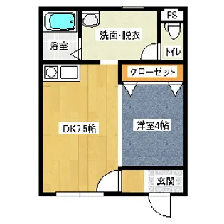 メゾンシエナII【2階】の間取り