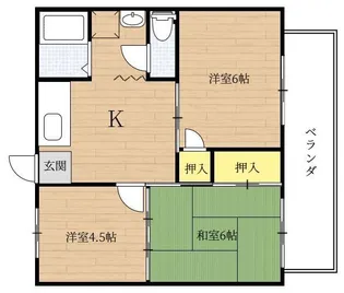 フォーブルNON【2階】の間取り