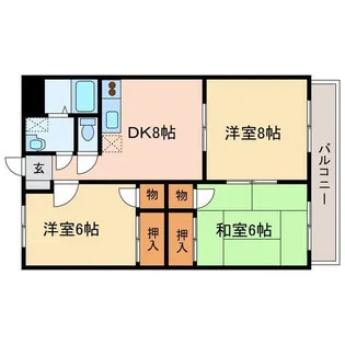 エクセレントAM【1階】の間取り