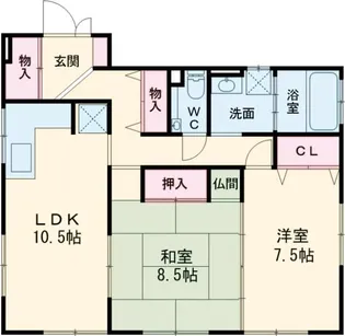 ハイツ・マツムラ【1階】の間取り