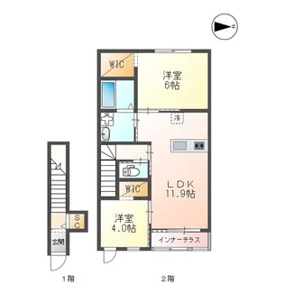 サンヴィレッジ【2階】の間取り