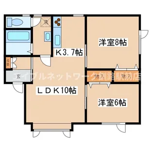 シーサイドマンション【2階】の間取り