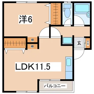 ふぁみーゆ【2階】の間取り