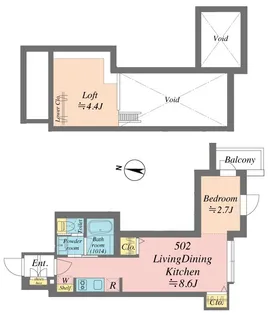 Grande Shakujiidai【5階】の間取り