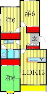 ガーデン向山【1階】の間取り