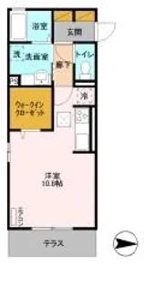 フロンティア S【1階】の間取り