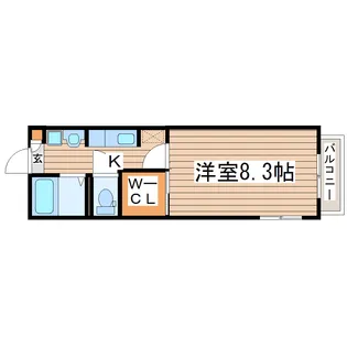 コンフォート詩音【1階】の間取り