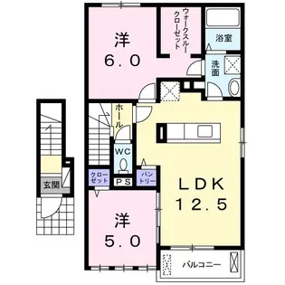 エスポワール【2階】の間取り