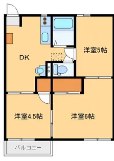 パークハイツ A【2階】の間取り