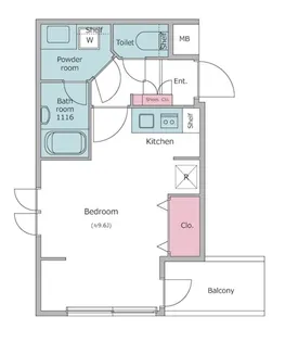 レジディア世田谷若林【3階】の間取り
