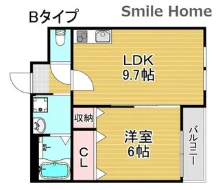 ル・シエルコート【1階】の間取り