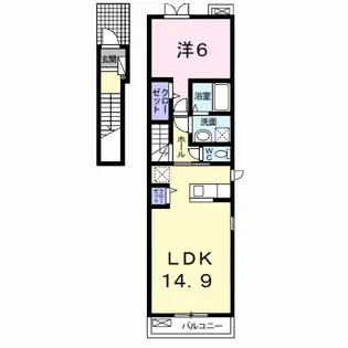 ジュネス ハイム【2階】の間取り