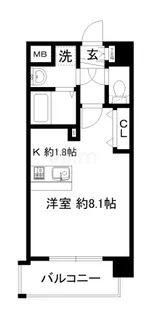 プレサンス京都五条大橋レジェンド【3階】の間取り