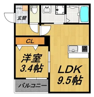LE COCON豊橋II【1階】の間取り