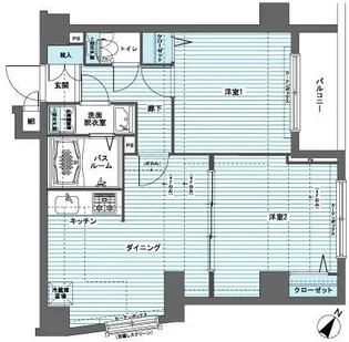 フェニックス代田橋North【2階】の間取り