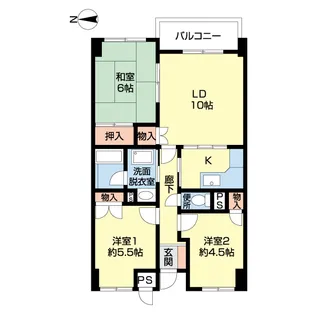 ステイツ東砂【2階】の間取り
