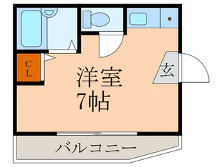 たかしハイツ【2階】の間取り