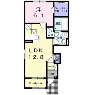 WesterlyGardenII【1階】の間取り
