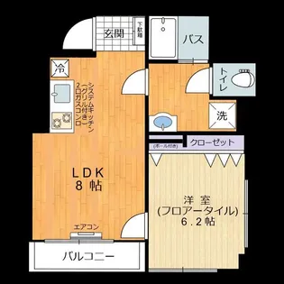 オノダビル【6階】の間取り