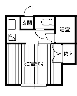 ハウス木村八幡【2階】の間取り
