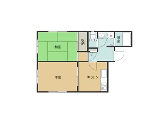 MKハイツ【1階】の間取り