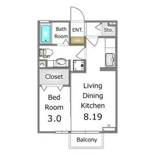 Lively Court【1階】の間取り