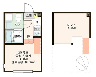 ハーモニーテラス堀切IV【2階】の間取り