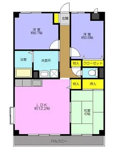 エクセルシア【3階】の間取り