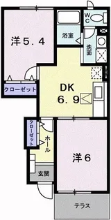 セレッソA【1階】の間取り