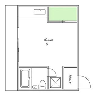 ワカバマンション【2階】の間取り