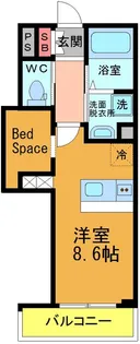 ラ・パウザ舞浜【2階】の間取り