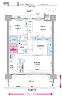 ポレスターステーションシティ北上【9階】の間取り