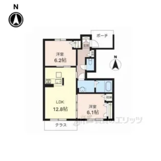 リバーパーク2【1階】の間取り